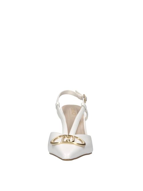 Décolleté slingback in pelle ed ecopelle LIU JO | SABRY 01 SHINY NAPPABIANCO